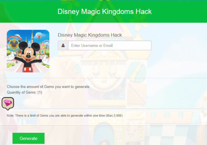 disney magic kingdoms gem hack