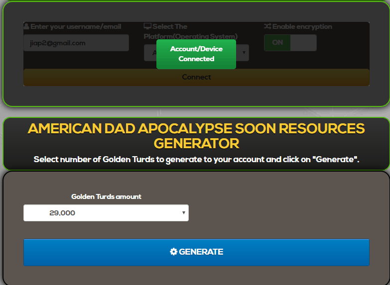 American Dad! Apocalypse Soon generator screenshot